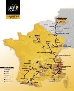 2017 route map tour de france