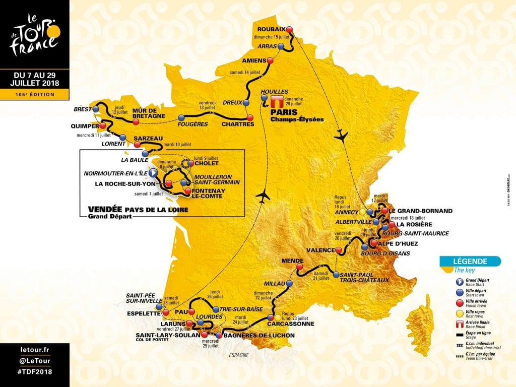 2018 tour de france route