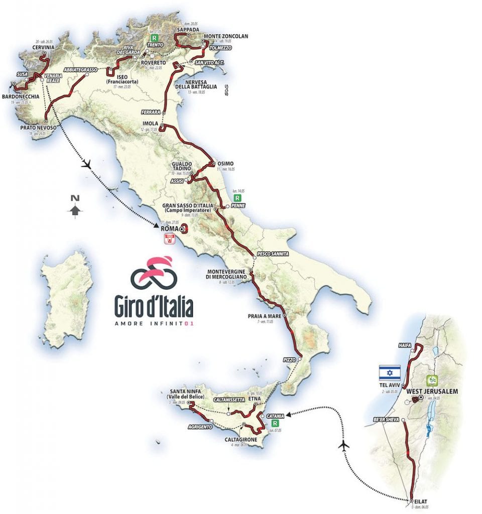 Giro 201 8map
