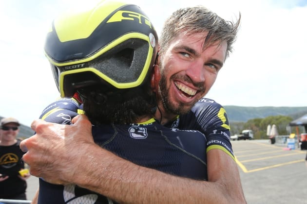 Damien amongst other big names pro peloton battle
