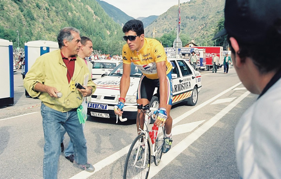 The most days any cyclist has spent wearing the leaders yellow jersey is 96 days, held by Eddy Merckx